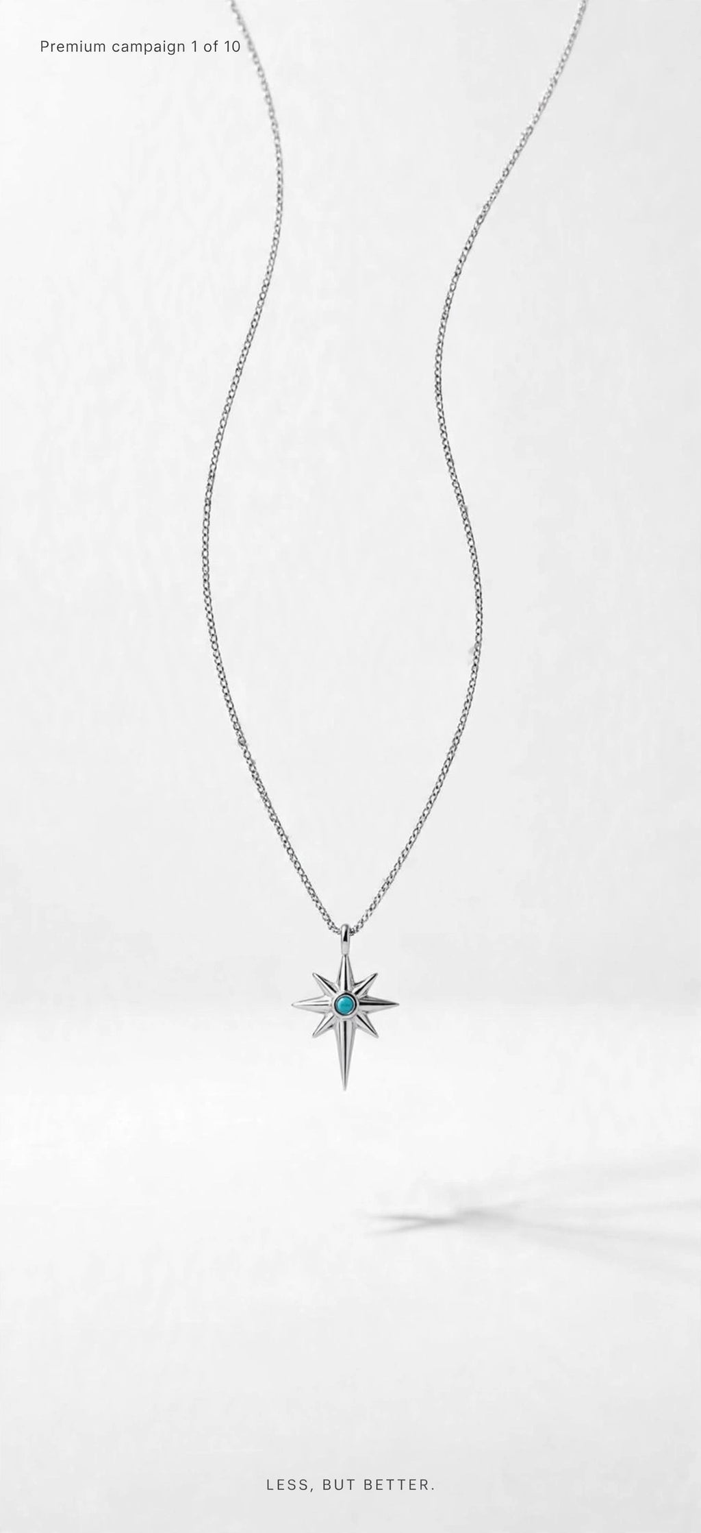 North Star blue stone necklace