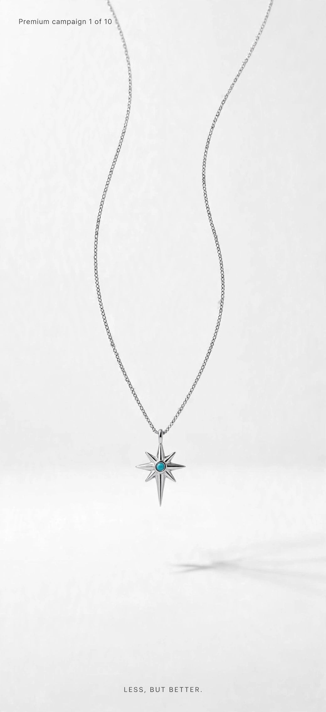 North Star blue stone necklace